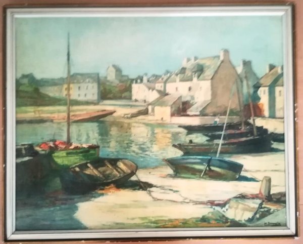 Henri Alphonse Barnoin (1882–1940) Port Breton 1920-1930 (Reproductie))