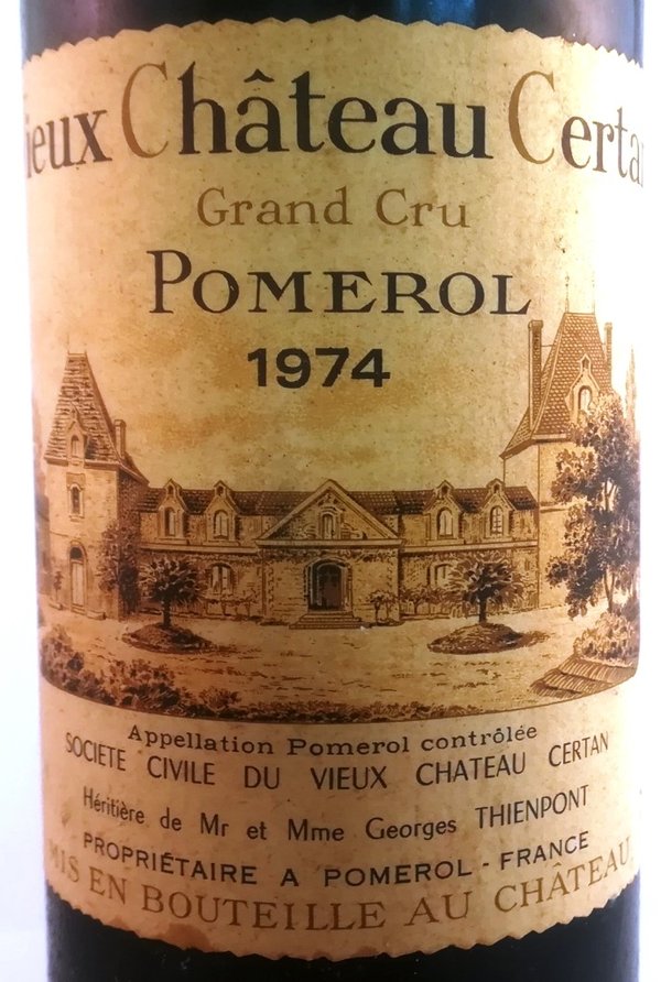 Vieux Chateau Certan Grand Cru Pomerol 1974