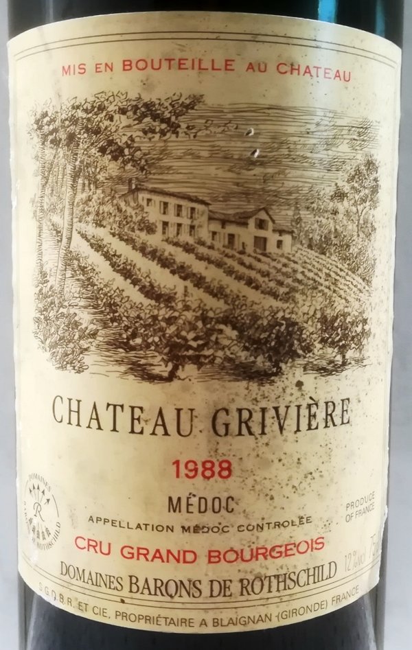 Chateau Grivière 1988