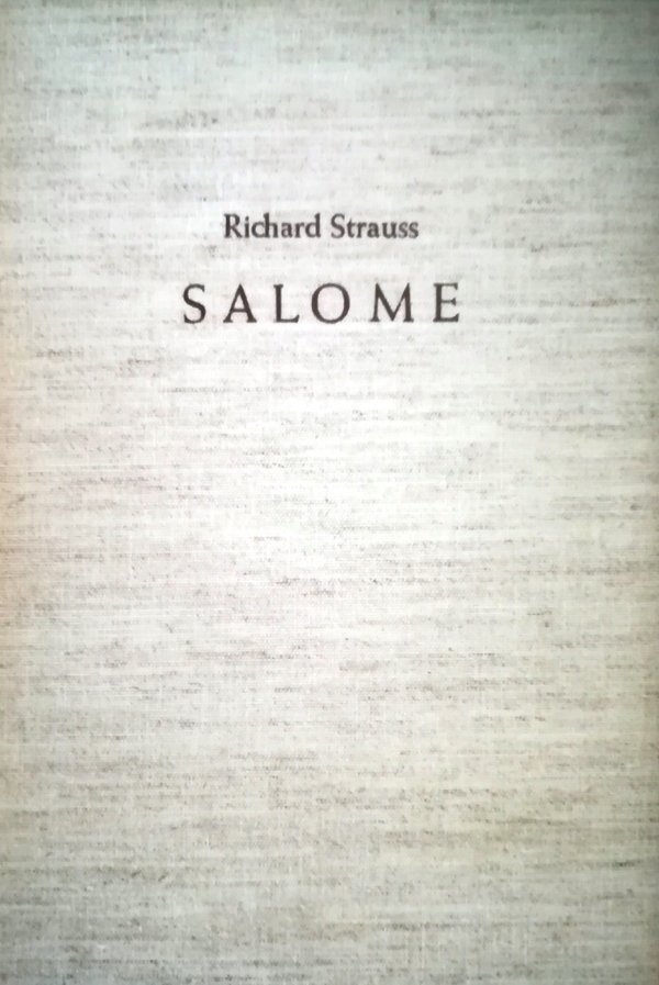 Richard Strauss (1864-1949) Salome opus 54 Partituur