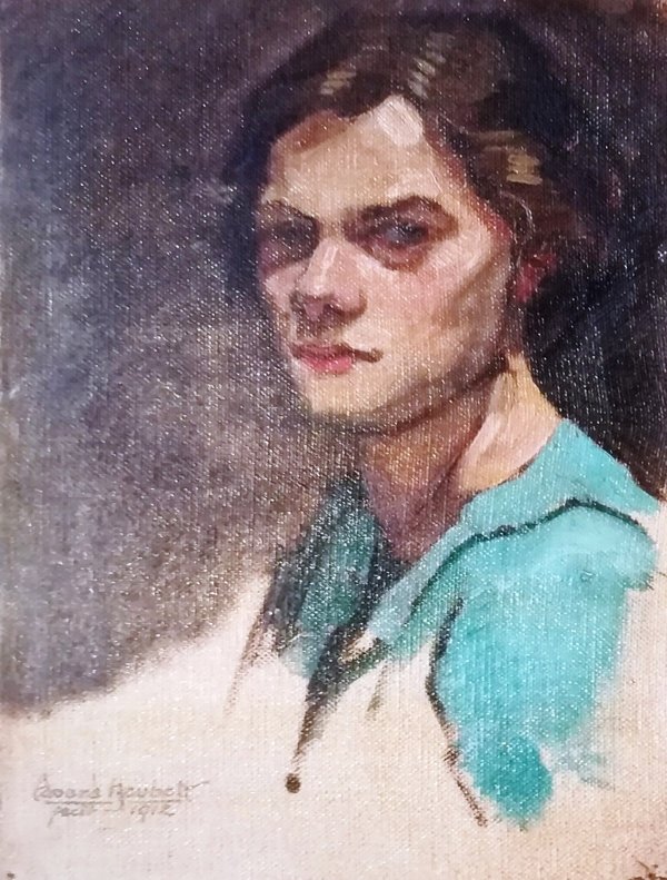 Eduard Houbolt (1885-1954) Portret van dame 1912