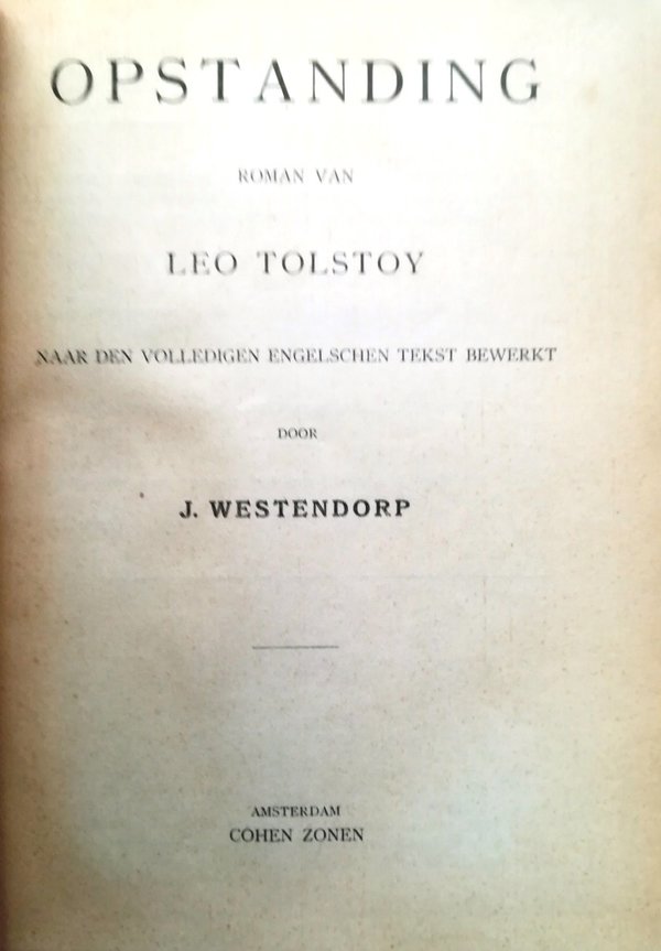 Opstanding Leo Tolstoy 1905