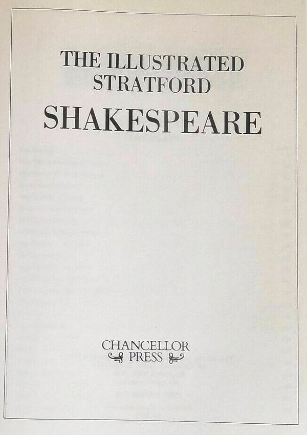 The illustrated Stratford Shakespeare 1992